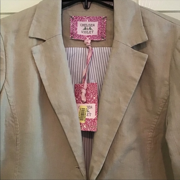 Chelsea & violet Linen Blazer L - Picture 4 of 6